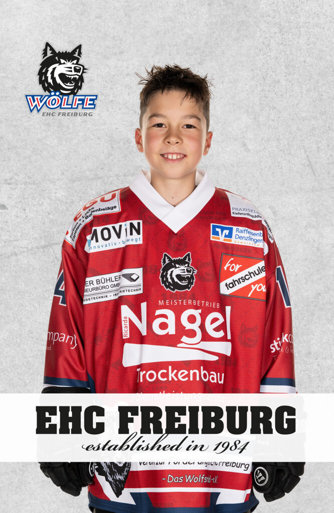 Eishockey Mannschaftsfoto beim offiziellen Fototag im Verein