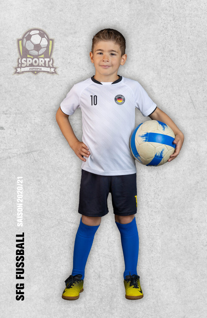 Fußball-Medientag: Professionelle Fotos von Spielern und Mannschaften im Fußballverein