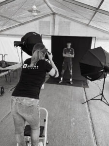 Mannschaftsfoto eines Sportteams beim offiziellen Fototag
